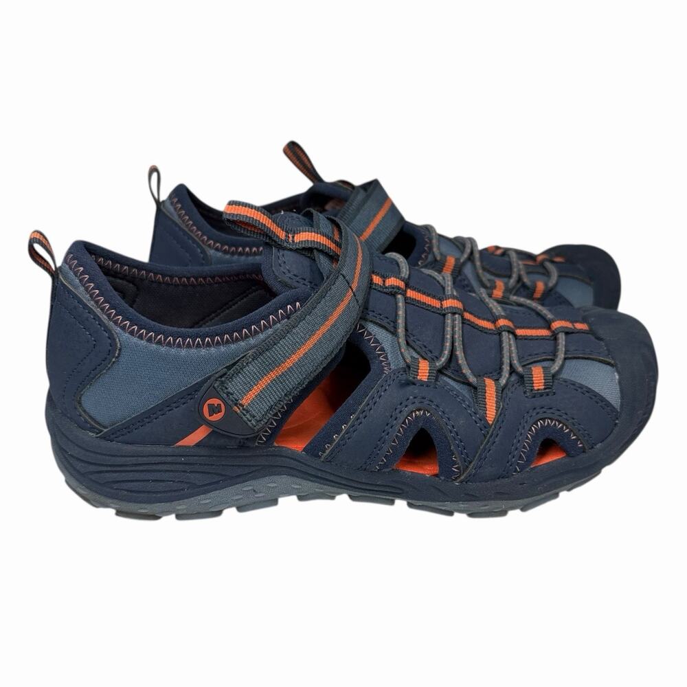 Merrell Water Sandals Hydro 2 Kids Sz 2 M Navy Closed Toe Hiking Outdoor Shoes